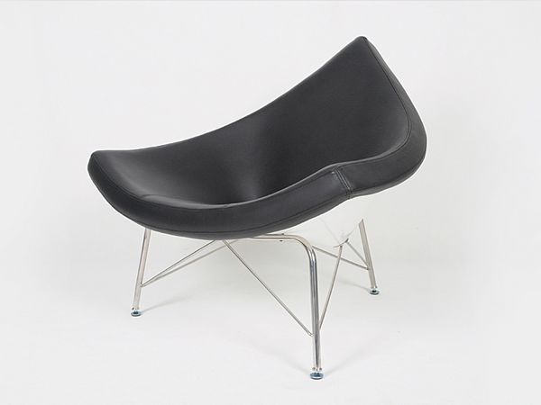 Coconut Chair in black top grain Italian leather [2]