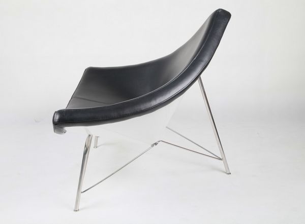 Coconut Chair in black top grain Italian leather [5] 